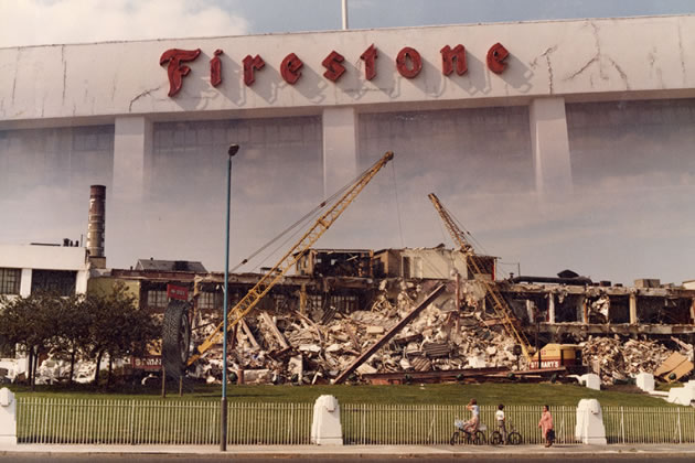 The destruction of the Firestone building marked the end of an era
