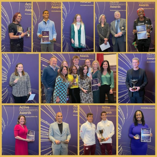 A selection of the winners at the Active Wandsworth Awards 