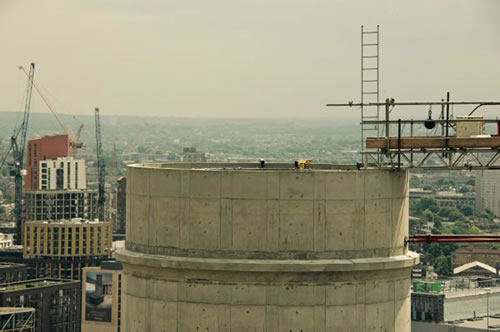 Battersea Power Station's Chimneys Now Rebuilt