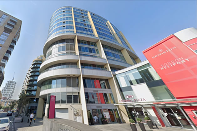 The Crowne Plaza, pictured next door to the heliport